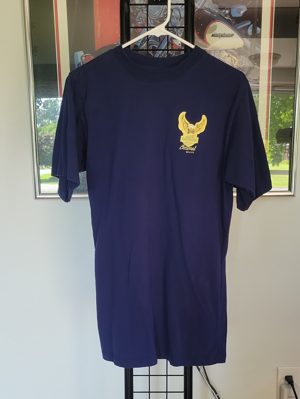 Harley-Davidson Graphics Souvenir T-shirt Medium Blue